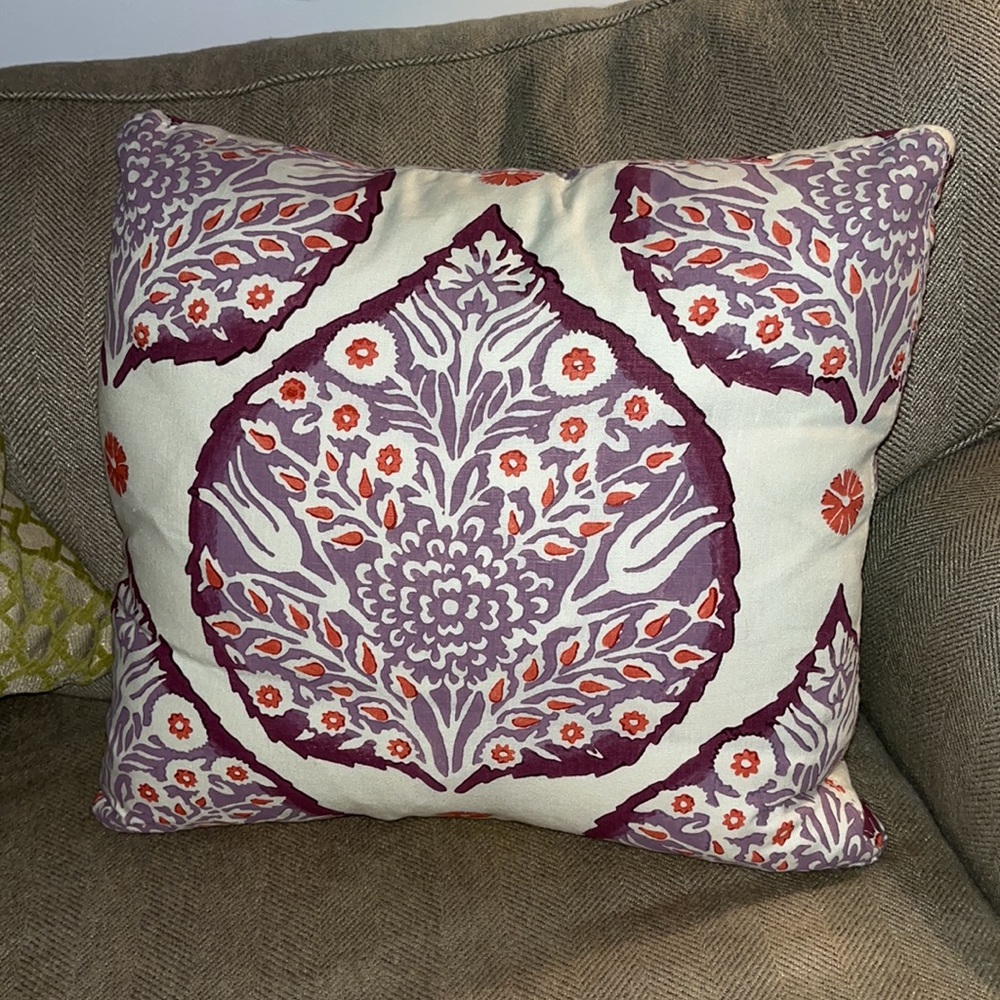 Beautiful BOHO custom pillow and feather insert